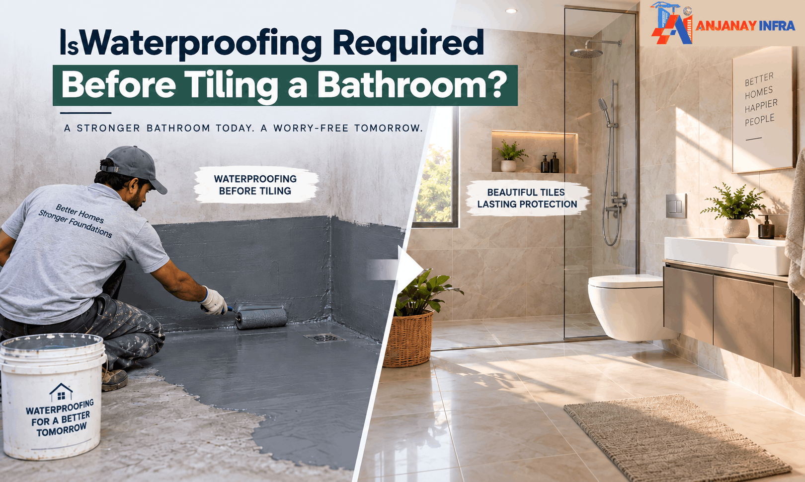 Is Waterproofing Required Before Tiling a Bathroom?