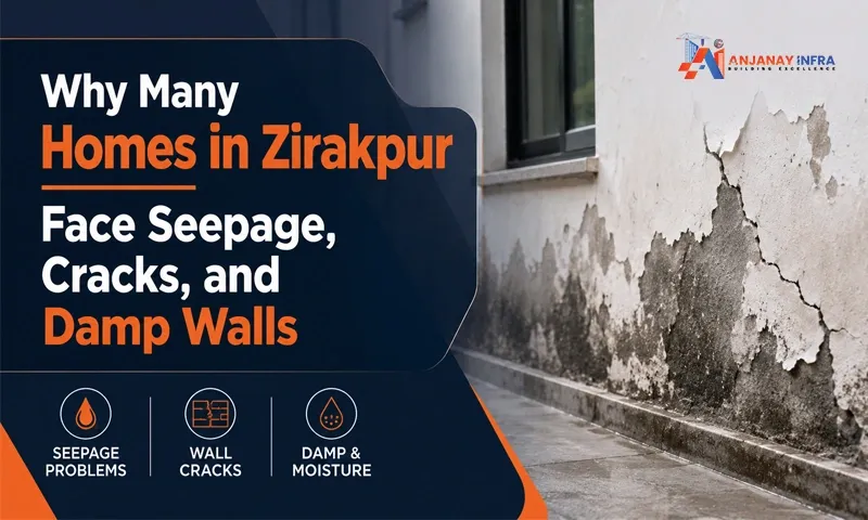 Why Many Homes in Zirakpur Face Seepage, Cracks, and Damp Walls